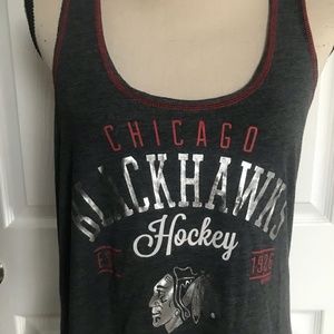 Chicago Blackhawks Hockey Women's Flare Bottom Tank Top Size XL